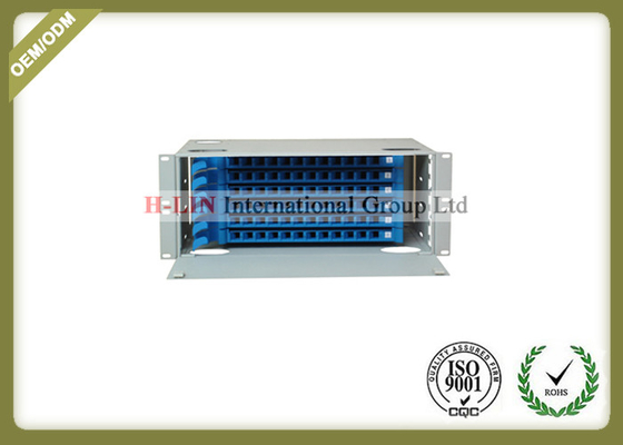 China 4U 72 Ports Rack Mounted Fiber Optic Distribution Box For FTTH / LAN / WAN / CATV supplier