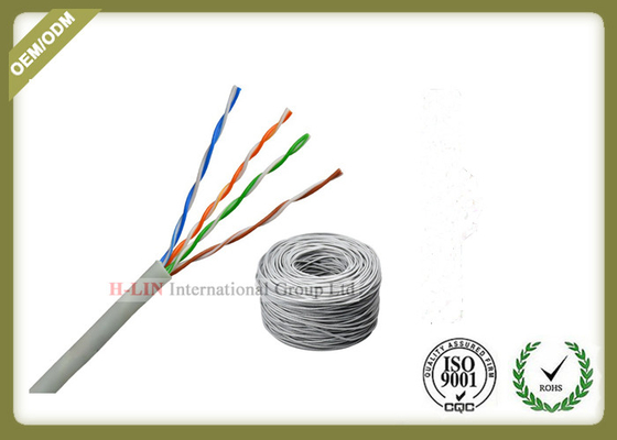 China UTP Cat5e  4 pairs 24awg Solid bare copper  Lan Cable 305m Pull Box supplier