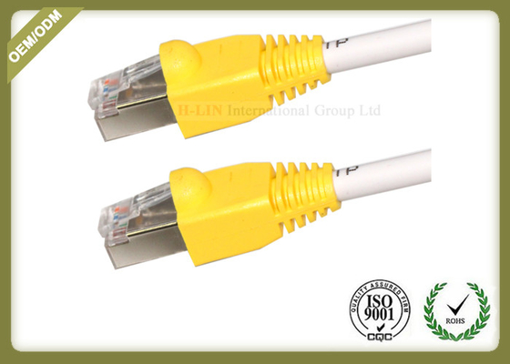 China AMP Cat6 STP / FTP Network Patch Cord Solid Bare Copper 4 Pairs With RJ45 Plug supplier