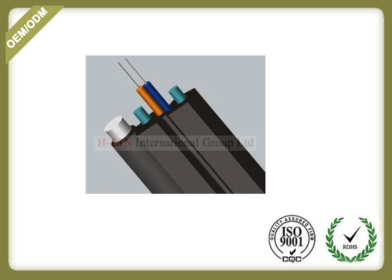 China Outdoor Fiber Optic Cable FTTH Drop Cable 5.0*2.0mm G657A FRP strength member LSZH jacket supplier