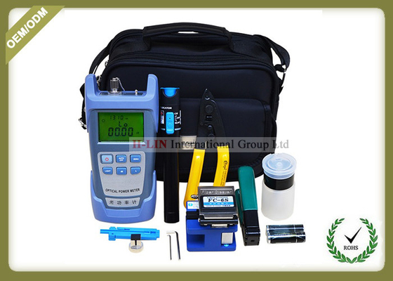 China Full Set FTTH Tool Kit With Fiber Optic Cleaver FC - 6S / Optical Power Meter supplier