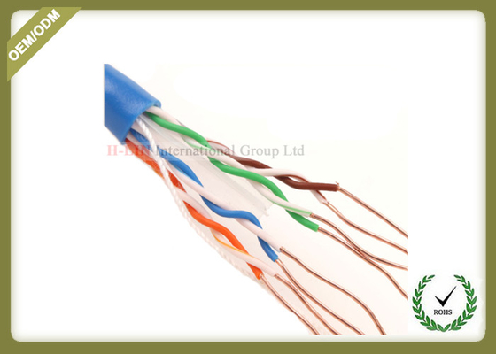 China Cat6 Utp Network Fiber Cable Solid Copper Pass Fluke Test 4 Pair 305m supplier