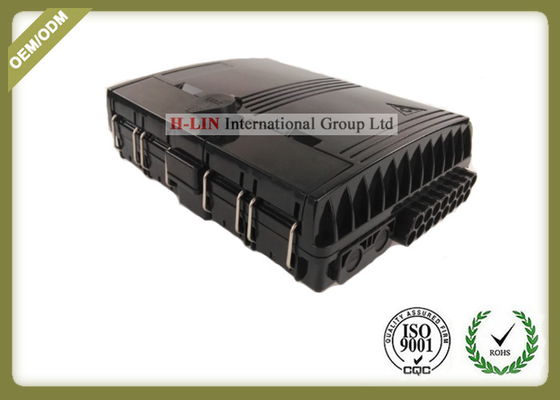 China Black ABS Fiber Optic Termination Box Support Both Mechanical And Fusion Splicing supplier