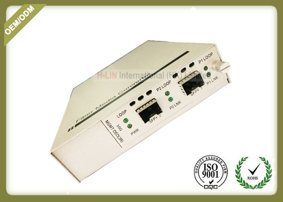 China Two SFP + Ports Optical Media Converter Support In - Band Management supplier