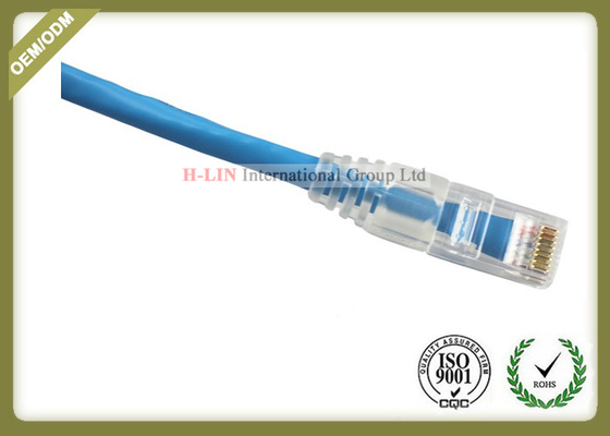 China CAT6 UTP COMMSCOPE Network Patch Cord RJ45 Plug With Blue Jacket Custom Length supplier