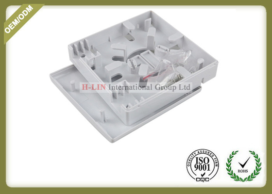 China 2 Core / Port Fiber Optic Termination Box Wall Mounted With SC Adapter supplier