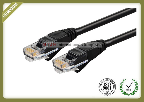 China Cat6 UTP Outdoor Network Patch Cord Cable Custom Length With RJ45 Plug Copper Conductor supplier