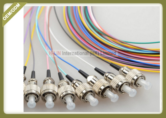 China Colorful 0.9mm Fiber Optic Patch Cord  With ST / FC / SM Connector High Return Loss supplier