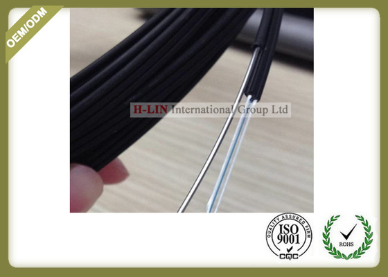 China Black Color FTTH Fiber Optic Cable Non - Metal Strength Member With LSZH Outer Jacket supplier