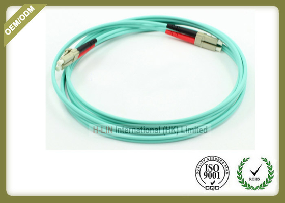 China Duplex OM3 LC To LC Multimode Fiber Optic Patch Cable Jumper For Telecommunications supplier