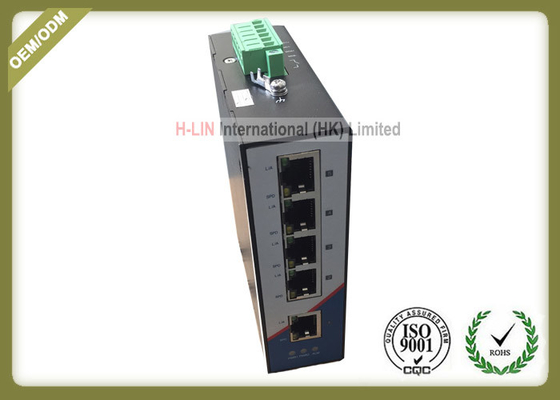 China 10/100M Railed Optical Media Converter Unmanaged Industrial Switch With 5 RJ45 Ethernet Port supplier