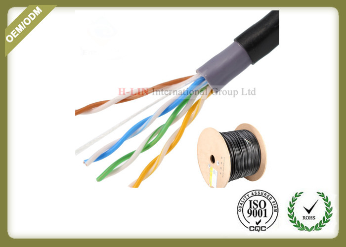Outdoor Shielded Network Fiber Cable Cat5e Utp Cable 305m 0 5mm Diameter