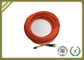 Long Meter Fiber Optic Patch Cord LC - ST Duplex Multimode With LSZH Orange Jacket supplier