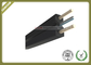 Indoor fiber optic drop cable 2core SM G652D with black color LSZH jacket supplier