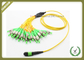 Single Mode Fiber Optic Patch Cord , Optical Fiber Jumper With Yellow Color supplier