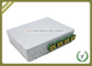 4 Cores Indoor ABS+PC FTTH  white color Optical Terminal Box With SC LC Adaptor For 3.0*2.0mm Drop Cable supplier