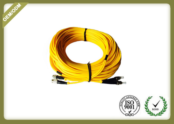 China ST To FC Fiber Patch Cable , Duplex Single Mode Fiber Jumpers Customerized Color supplier