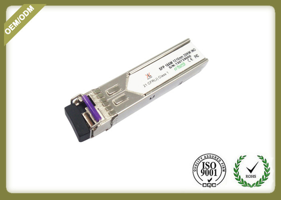 China 20km Single Mode SFP Fiber Module Transceiver With LC Connector OEM Service supplier