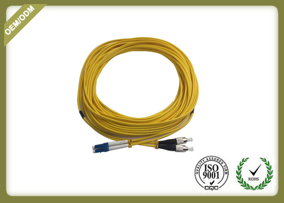 China LC - FC Duplex Single Mode Fibre Patch Leads Jumper With PVC Jacket Low Insertion supplier