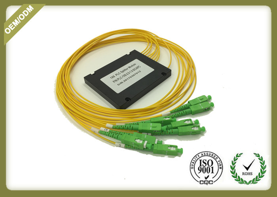 China FTTH Fiber Optic Splitter Module , Telecommunication 1x8 PLC Splitter Loss Chart supplier