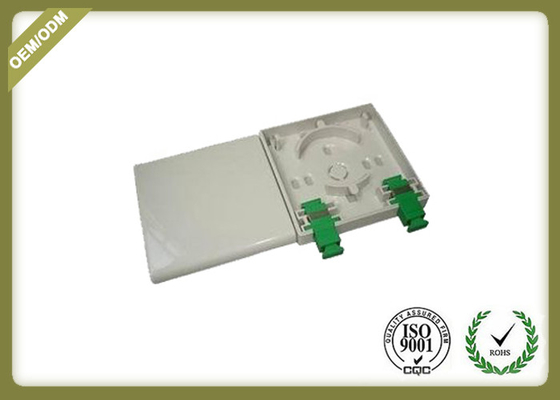 China ABS Plastic Fiber Optic Termination Box 1-2 Port For FTTH / FTTO 86mm X 86mm X 25mm supplier