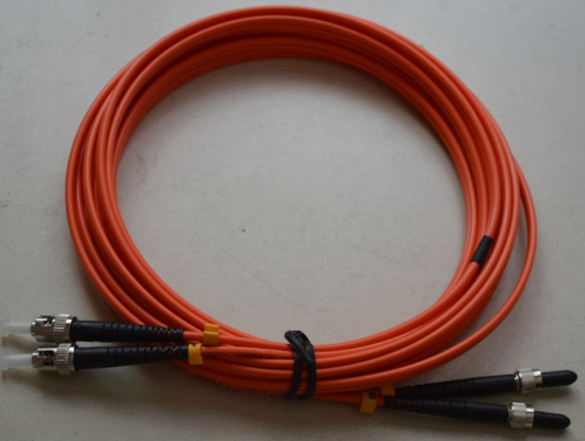 China SMA to ST SM Simplex Fiber Optic Patch Cord with LSZH MM Fiber Cable supplier