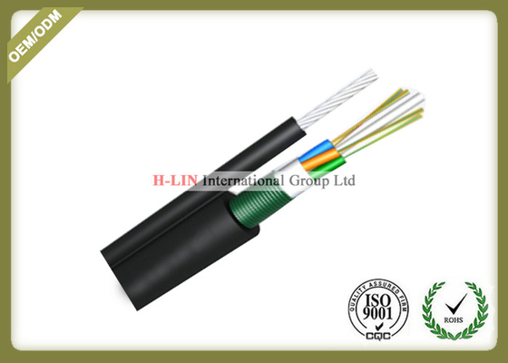 China Figure 8 Self Supporting Outdoor Fiber Optic Cable For Aerial With Steel Tape supplier