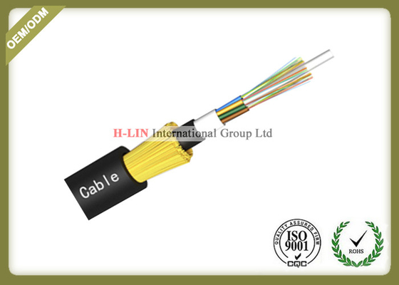 China ADSS All Dielectric Self Supporting Aerial Fiber Optic Cable With FRP Central Strength Member supplier