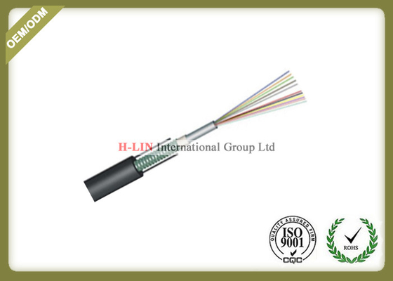 China Armored Loose Tube Outdoor Fiber Optic Cable Direct Buried GYXTW For Transmission supplier