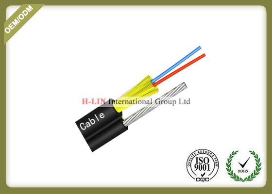 China 2 Core FTTH Fiber Optic Cable Aerial Drop Cable With FRP Strength Member For Outdoor supplier