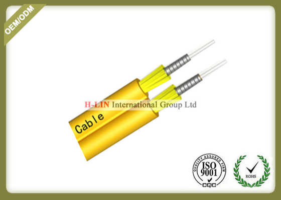 China Tight Buffered Indoor Fiber Optic Cable , Duplex Zipcord Armored Fiber Optic Cable supplier