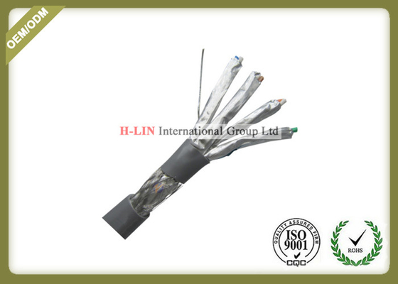 China Cat6A FTP PVC 0.57mm Network Fiber Optic Ethernet Cable With CCA Conductor supplier