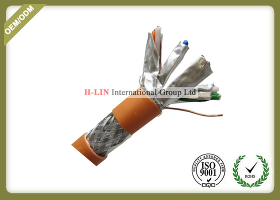 China Indoor Cat6A SFTP Cable Bare Copper With Drain Wire For Data Video Signal Transmission supplier