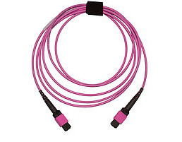 China Multi Colored Multimode MPO Fiber Optic Patch Cord Jumper With LSZH Jacket supplier