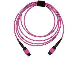 China Multi Colored Multimode MPO Fiber Optic Patch Cord Jumper With LSZH Jacket supplier