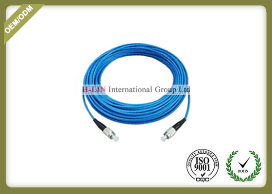 China Armoured FC To FC Fiber Optic Patch Cord With Stainless Steel Tube For Networks supplier