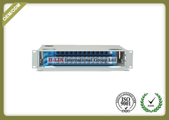 China Metal Fiber Optic Distribution Box , 2U 36 Ports Network Optical Distribution Cabinet supplier