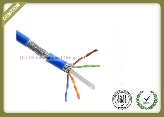 China 1000ft Cat6 SFTP Network Cable , 23AWG Cat6 Internet Cable With PVC / LSZH Jacket supplier