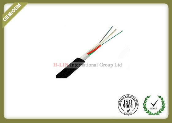 China Multi Core Loose Tube Outdoor Fiber Optic Cable With Aramid Yarn / Glass Yarn GYFTY supplier