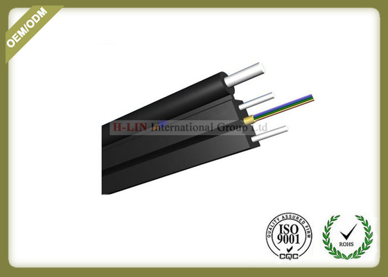 China 12 Core FTTH Fiber Optic Cable / Outdoor Fiber Drop Cable For Transmission supplier
