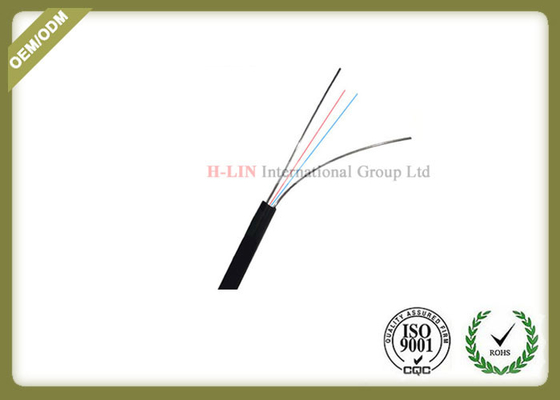 China G657A1 indoor FTTH Fiber Optic Cable with black color LSZH jacket supplier