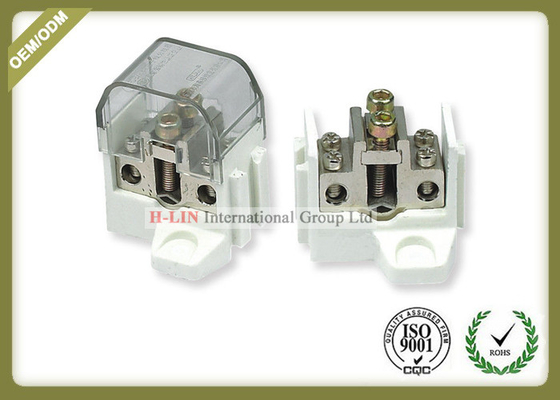 China Mechanial Strength Fiber Optic Tools White Power Distribution Blocks Connector supplier