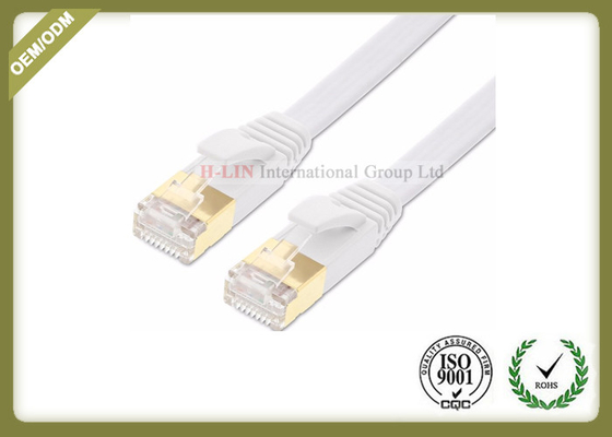 China FTP / SFTP Shielded Network Patch Cable White Cat6 Ethernet Patch Cable supplier
