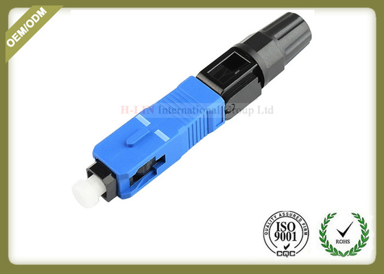 China Professional Fiber Optic Accessories SC UPC SM MM Fiber Fast Connector 52~55mm Length supplier