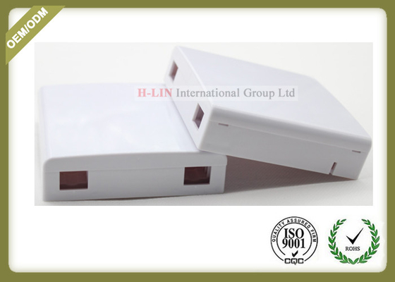 China Optical Socket FTTH Distribution Terminal Box Wall Plate Outlets 2 Port supplier
