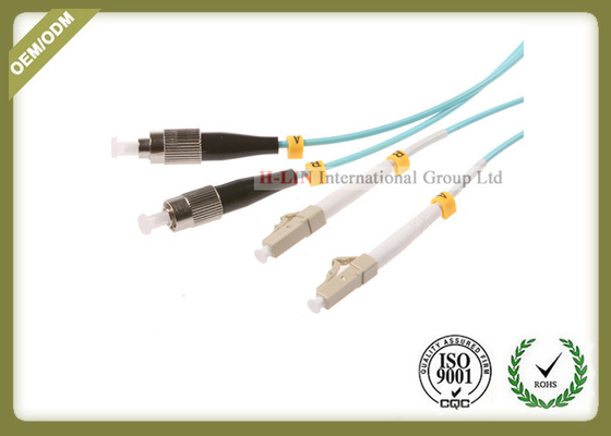 China LC / UPC To FC / UPC Multimode Fiber Patch Cord LSZH Material Jacket supplier