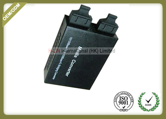 China 10 / 100M MM - SM Fiber Optic Media Converter 30mm * 112mm * 141mm Dimension supplier