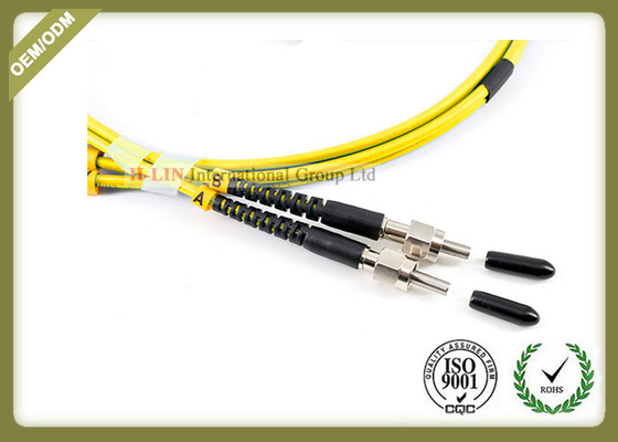 China 5m / 10m / 15m Fiber Optic Patch Cord Singlemode Anti - Vibration With Yellow Color supplier