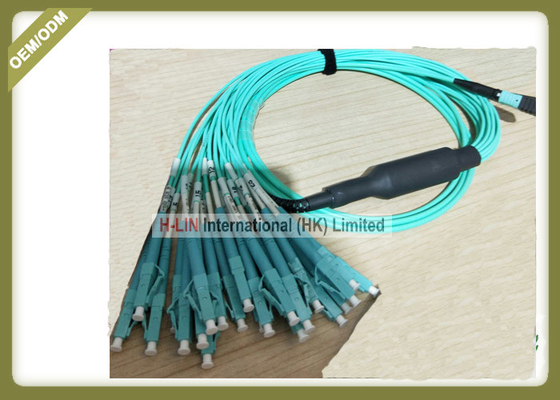 China 3m / 5m / 10m Optical Patch Cord 1250 ~ 1650nm Wavelength With MPO - LC Connector supplier