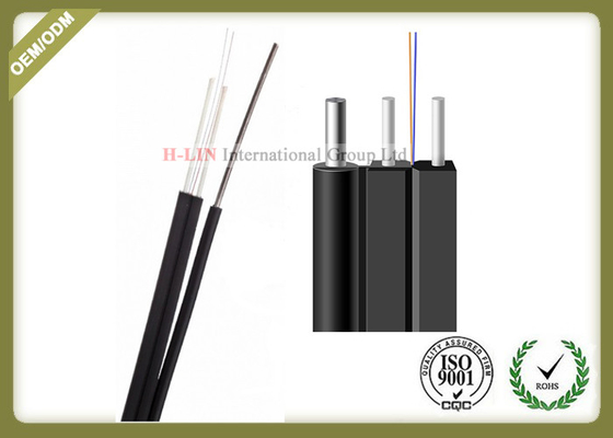 China Light Weight FTTH Aerial Drop Cable Novel Flute With Non - Metal Strength Member supplier